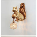 Axyaa Creative Squirrel Art LED Wall Light for Home Decor