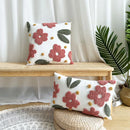 Axyaa Floral Embroidery Throw Pillow Case - 45X45 Decorative Cushion Cover