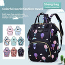 Axyaa Cartoon Printed Mummy Diaper Bag Backpack with Bottle Insulation Storage