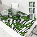 Axyaa Kitchen Draining Mat: Absorbent, Antiskid, Quick Dry Bathroom & Coffee Dish Pad