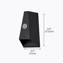 Axyaa LED Wall Light Outdoor Waterproof IP65 Porch Garden Sconce Lighting Terrace Lamp
