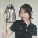 Axyaa 2L Water Bottle with Straw Lid: BPA-Free Sports Gym Kettle for Camping and Travel