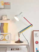 Axyaa Rocker Arm Adjustable LED Table Lamp Colorful Industrial Desk Light
