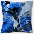 Pink Flower Pattern Cushion Cover by Axyaa - 45x45cm Decorative Pillowcase