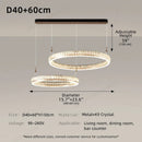 Axyaa Circular Crystal Pendant Light: Modern, Luxury, and Atmospheric for Living Room