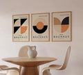 Bauhaus Canvas Prints Set by Axyaa - Geometric Wall Art for Modern Living