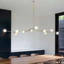 Axyaa Nordic Glass Chandelier Golden Pendant Lamp for Luxury Spaces