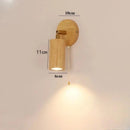 Axyaa Wood Spotlight LED Wall Lamp Retro Rotatable Bedroom Aisle Light