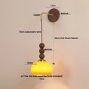 Axyaa Adjustable LED Wall Sconce, Modern Nordic Glass Stair Light