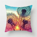 Axyaa Floral Cushion Cover - Sunflower Rose Dandelion Decorative Pillowcase