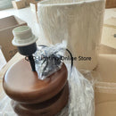 Axyaa Walnut Wood Bedside Table Lamp - Retro Design for Bedroom and Living Room