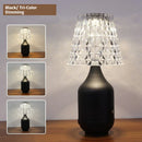 Axyaa Metal Base Acrylic Lampshade Table Lamp: Brightness Adjustable for Hospitality Settings