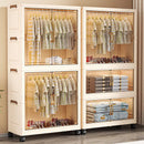 Axyaa 80cm Folding Wardrobe: Large Capacity Clothes & Blankets Organizer