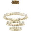 Axyaa Golden Crystal Chandelier for Modern Luxury Living Room and Stairs