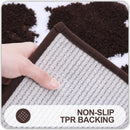 Axyaa Soft Shaggy Bathroom Mat Set - 2 Pcs Non-Slip Plush Toilet Rug