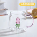 Axyaa 3D Cartoon Animal Glass Cup - Cute Single Layer Cup for Water, Coffee, Juice