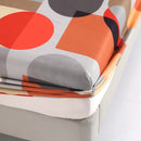 Axyaa Geometric Print Bedding Set: Soft, Breathable, 3-Piece Comfort in Beige