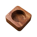 Axya Square Walnut Aroma Incense Burner Wooden Box Hollow Plate