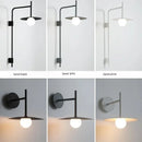 Axyaa Nordic Arm Movable Glass Wall Lamp with G9 Bulb for LED Lighting