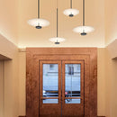 Axyaa UFO Pendant Light: Nordic Minimalist Circular Office Lamp