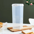 Axyaa Clear Bread Box: Rectangular Container with Lid for Freshness