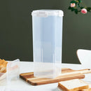 Axyaa Clear Bread Box: Rectangular Container with Lid for Freshness