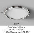 Axyaa Glossy LED Ceiling Light - Dimmable Modern Surface Mounted Fixture