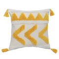 Chenille Tufted Boho Pillow Case with Tassels - Axyaa Brand