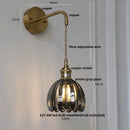 Axyaa Adjustable LED Wall Lamp Glass Wall Light Fixture