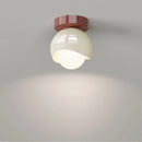 Axyaa Modern Glass Iron LED Ceiling Light for Home Aisle Restaurant Living Room Decor
