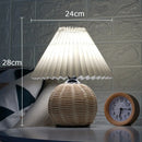 Axyaa Modern Rattan Weave Vase Table Lamp LED Light