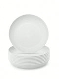 Axyaa Reusable Dessert Plates - Set of 8/12, Microwave & Dishwasher Safe, Ideal for Home, Parties & Outdoor