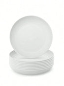 Axyaa Reusable Dessert Plates - Set of 8/12, Microwave & Dishwasher Safe, Ideal for Home, Parties & Outdoor