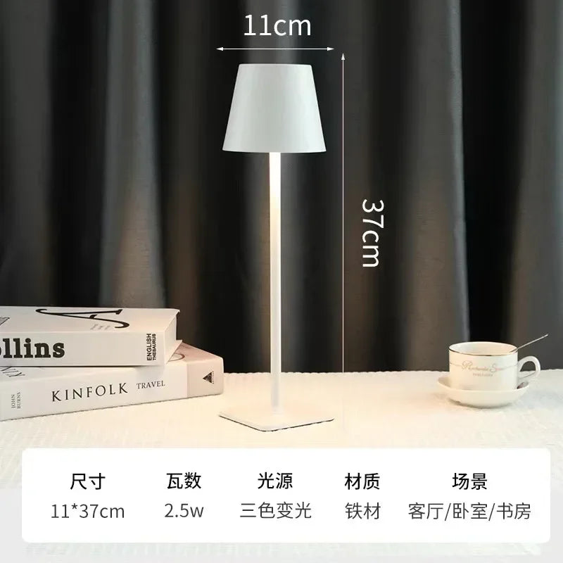 Axyaa Nordic LED Desk Lamp with USB Charging & Touch Control