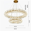 Axyaa Luxury Crystal Chandelier, Wall & Lobby Lamp Set