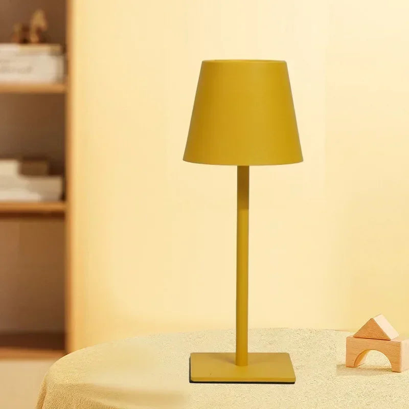 Axyaa Nordic LED Desk Lamp with USB Charging - Touch Control Night Light