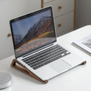 Axyaa Wooden Laptop Stand: Vertical Folding Bracket with Tablet Heat Sink