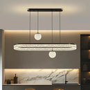 Axyaa Luxury Crystal Ceiling Chandelier LED Pendant Light for Living & Dining Room