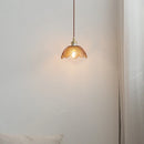 Axyaa LED Amber Glass Pendant Lighting for Home Decor and Cafe, Japan Style