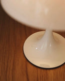 Axyaa Modern Mushroom LED Table Lamp - White Metal Minimalist Decor