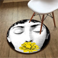 Axyaa Round Carpet Yoga Mat for Home Decor and Relaxation