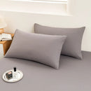 Axyaa Solid Color Washed Cotton Pillowcase Set • Single • 48x74cm