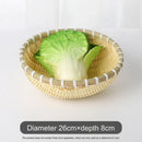 Axyaa Handmade Pastoral Fruit Snack Basket: Durable Storage with Exquisite Drainage