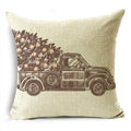 Axyaa Christmas Linen Cushion Cover 45X45CM
