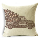 Axyaa Christmas Linen Cushion Cover 45X45CM