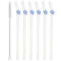 Axyaa Glass Straws: Reusable Transparent Drinking Straws for Tea, Coffee, and Cocktails