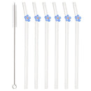 Axyaa Glass Straws: Reusable Transparent Drinking Straws for Tea, Coffee, and Cocktails