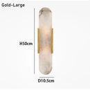 Axyaa Marble Wall Light: Minimalist Stone Lamp for Home Decor