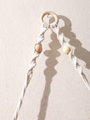Axyaa Macrame Floating Wall Shelf with Photo Display - Boho Home Decor Gift