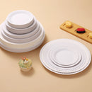 Axyaa White Paper Plate Set - Nordic Minimalist Tableware for DIY Birthday Party